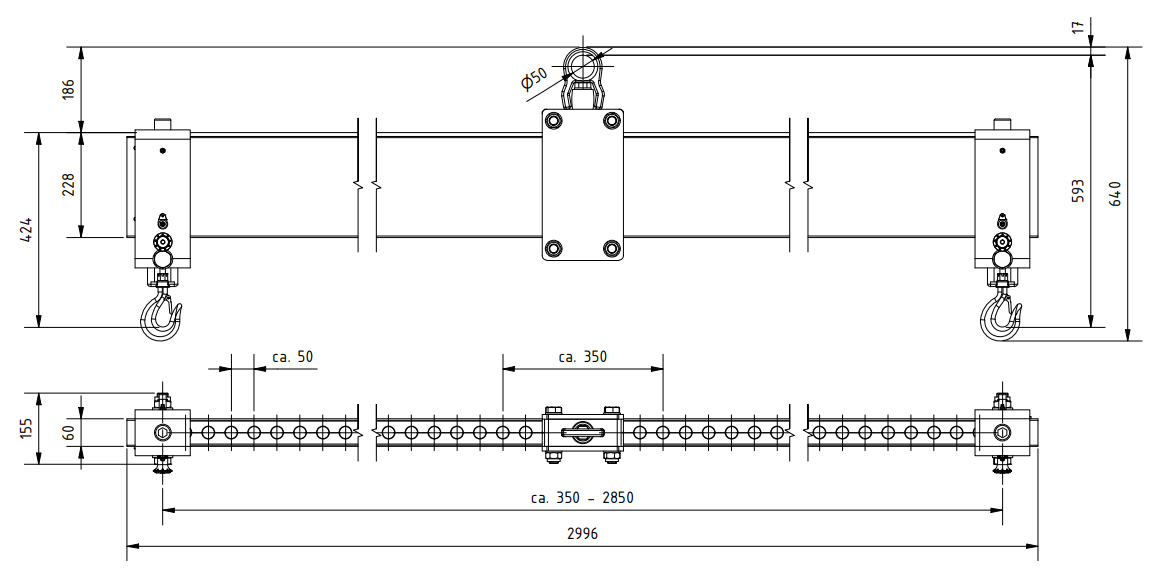 alulasttraverseschilling_detailscad_2000kg_3m