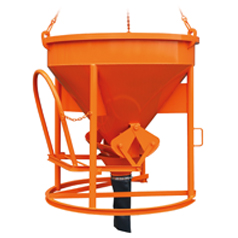 Betonsilos rund, mit Schlauchauslauf